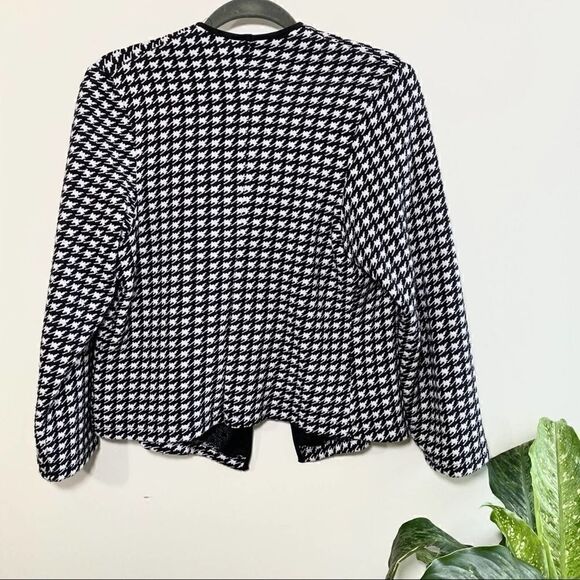 Gail morgado houndstooth black/white knit sweater - Picture 6 of 7